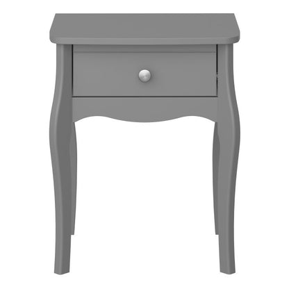 Baroque Nightstand in Grey