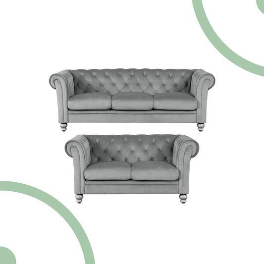 Lia Tufted Sofa Set