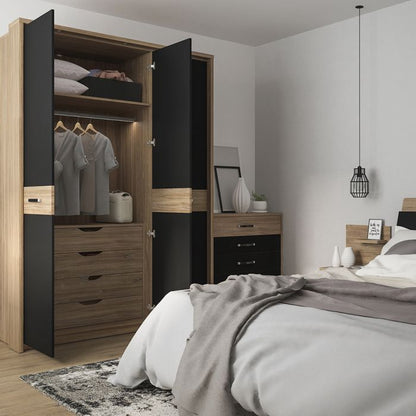 Monaco Kingsize Bed in Stirling Oak