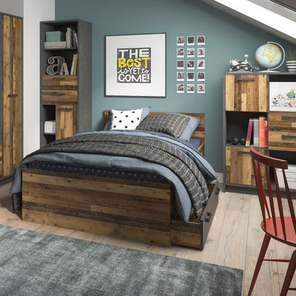 Brooklyn Small Double Bed 120cm in Walnut