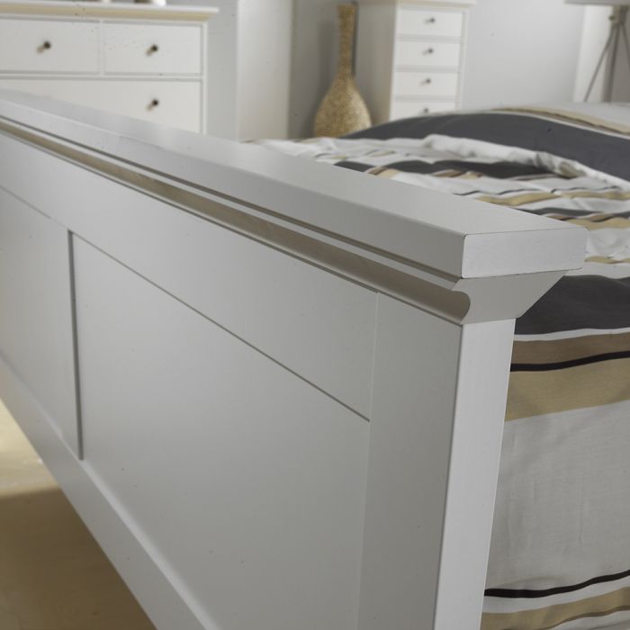 Paris Double Bed in White