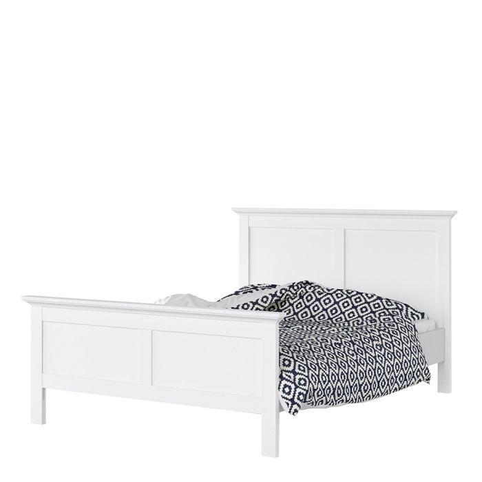 Paris Double Bed in White