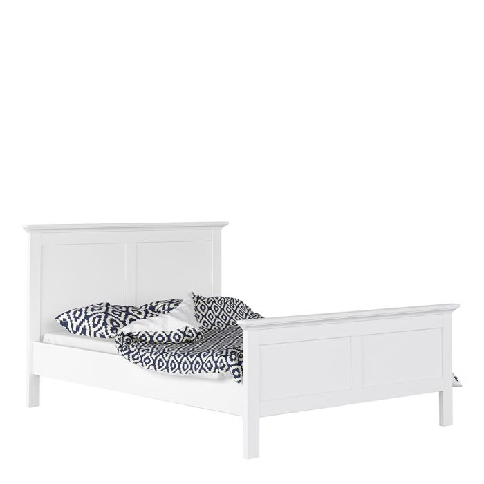 Paris Double Bed in White