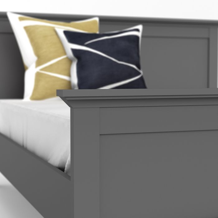 Paris Single Bed in Matt Grey