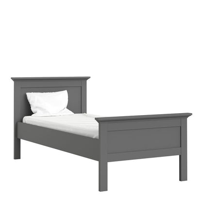 Paris Single Bed in Matt Grey