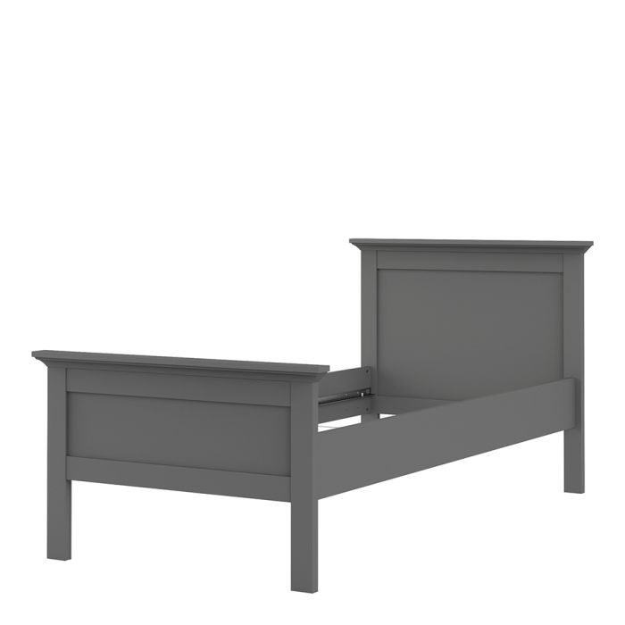 Paris Single Bed in Matt Grey