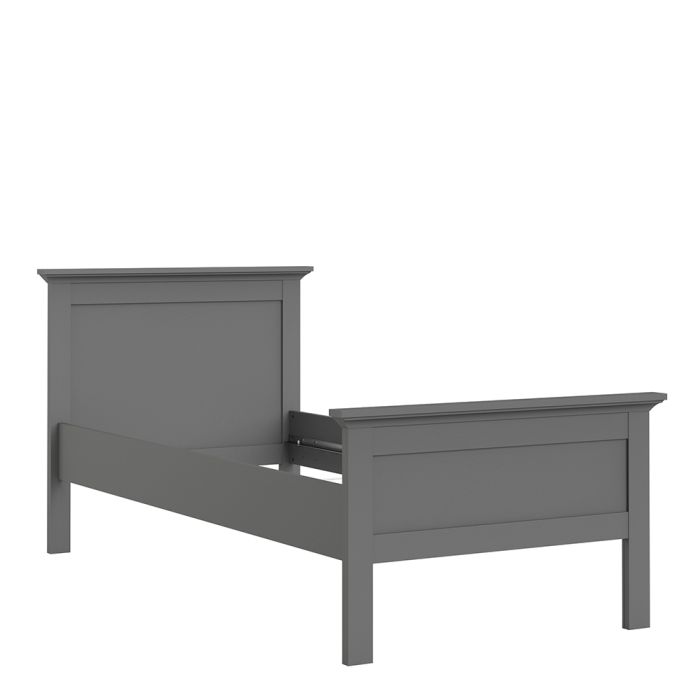 Paris Single Bed in Matt Grey