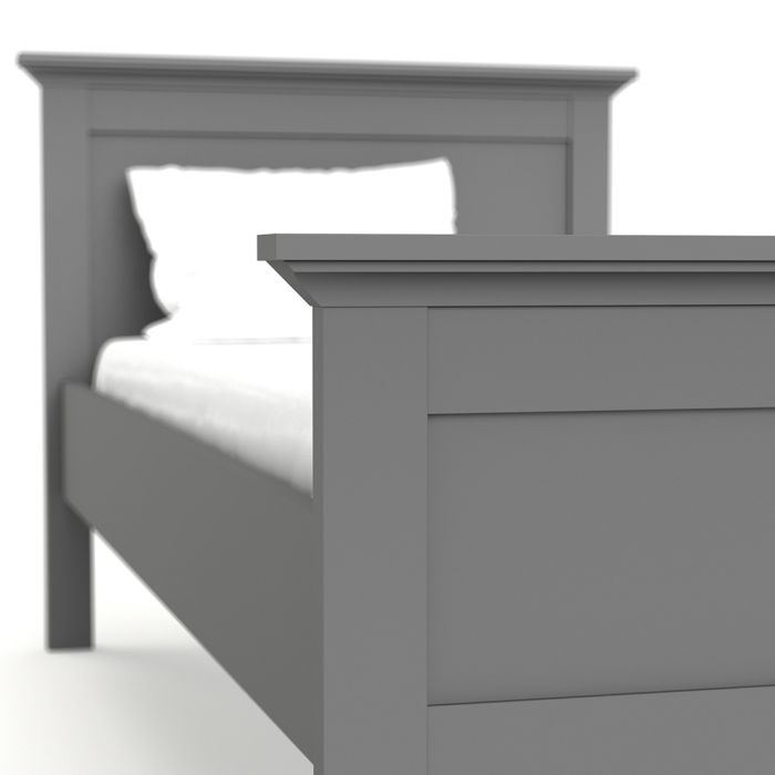 Paris Single Bed in Matt Grey