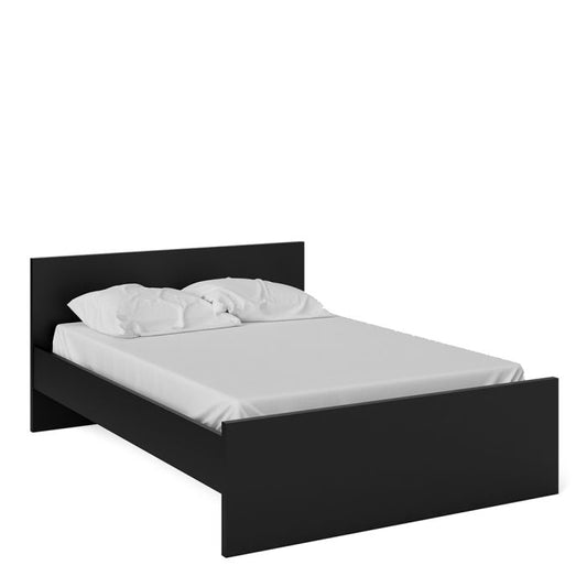 Naia Double Bed in Matt Black