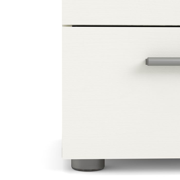 Pepe Bedside 2 Drawers in White Woodgrain