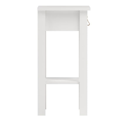 Barcelona Bedside Table with 1 Drawer in White