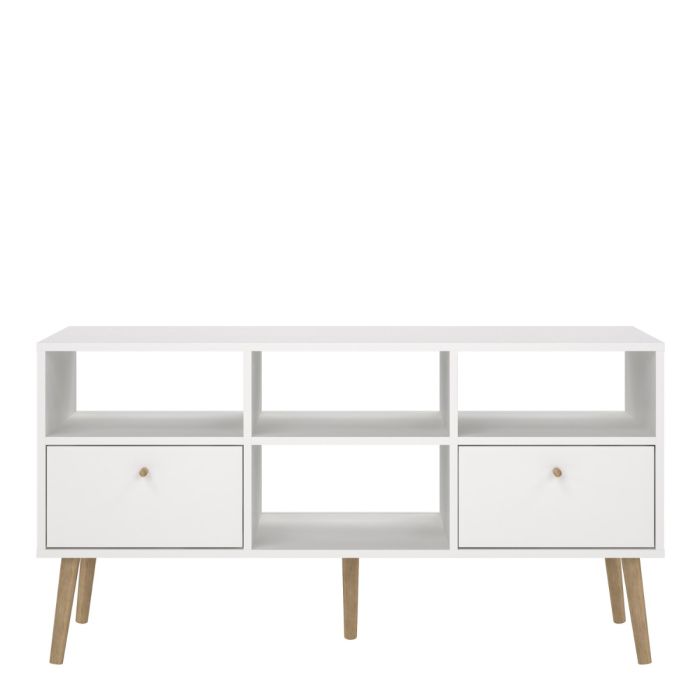 Cumbria TV-Unit 2 Drawers White