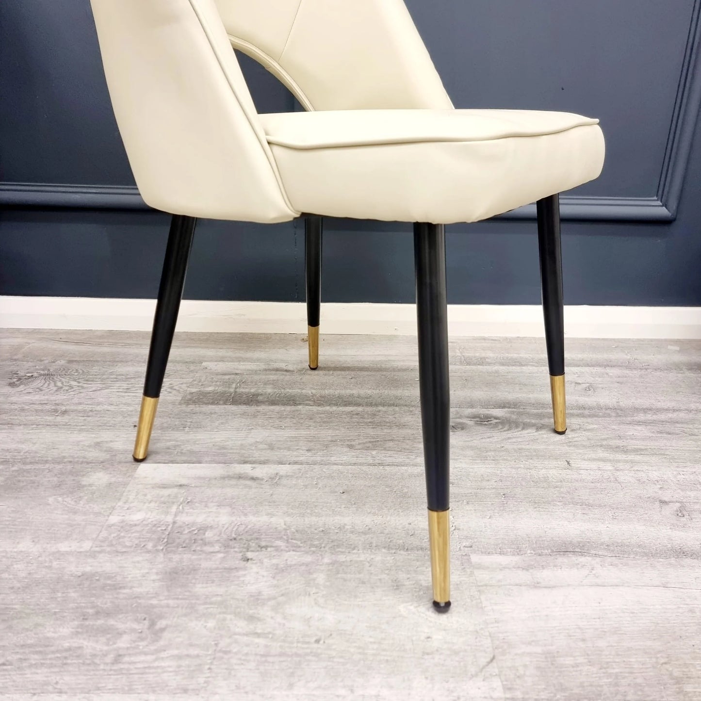 Astra Dining Chair Cream Leather