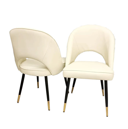 Astra Dining Chair Cream Leather