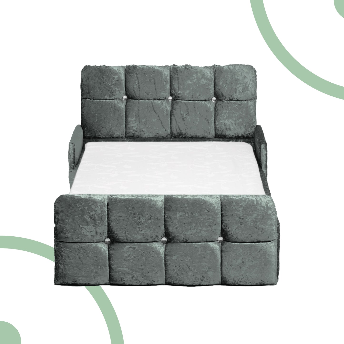 Velvet Toddler Bed & Mattress