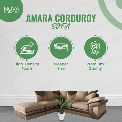 Amara Corduroy Sofa